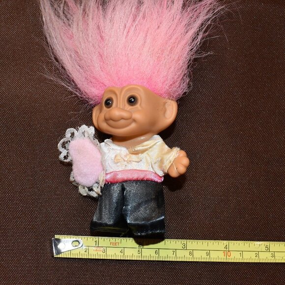 Vintage Russ Troll "Ring Bearer" Doll Oombre Pink Hair - Picture 5 of 5